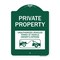 Signmission Private Property Unauthorized Vehicles Towed at Owner Expense with Graphic, A-DES-GW-1824-23245 A-DES-GW-1824-23245 - alternate 1